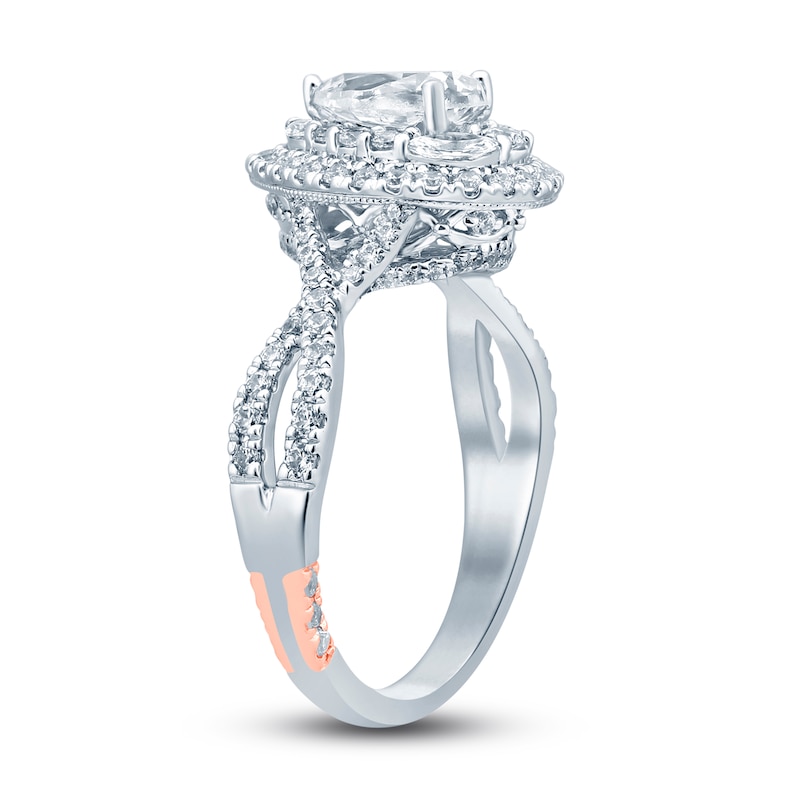Main Image 2 of Pnina Tornai I Will Always Love You Diamond Engagement Ring 1-1/2 ct tw Pear-shaped/Marquise/Round 14K White Gold