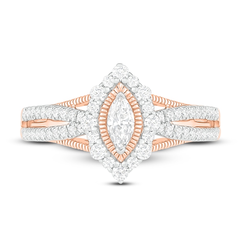 Main Image 2 of Diamond Engagement Ring 3/4 ct tw Round 14K Rose Gold