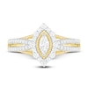 Thumbnail Image 1 of Diamond Engagement Ring 3/4 ct tw Marquise/Round 14K Yellow Gold