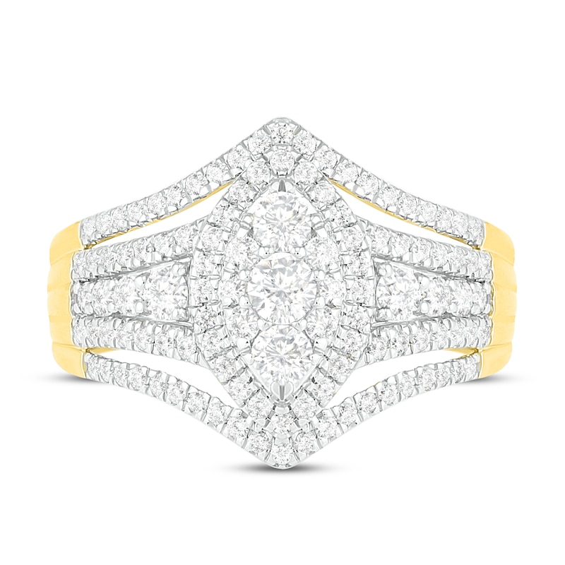 Main Image 2 of Diamond Engagement Ring 1 ct tw Round 14K Yellow Gold
