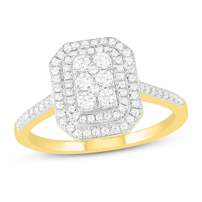 Main Image 1 of Diamond Engagement Ring 3/8 ct tw Round 14K Yellow Gold