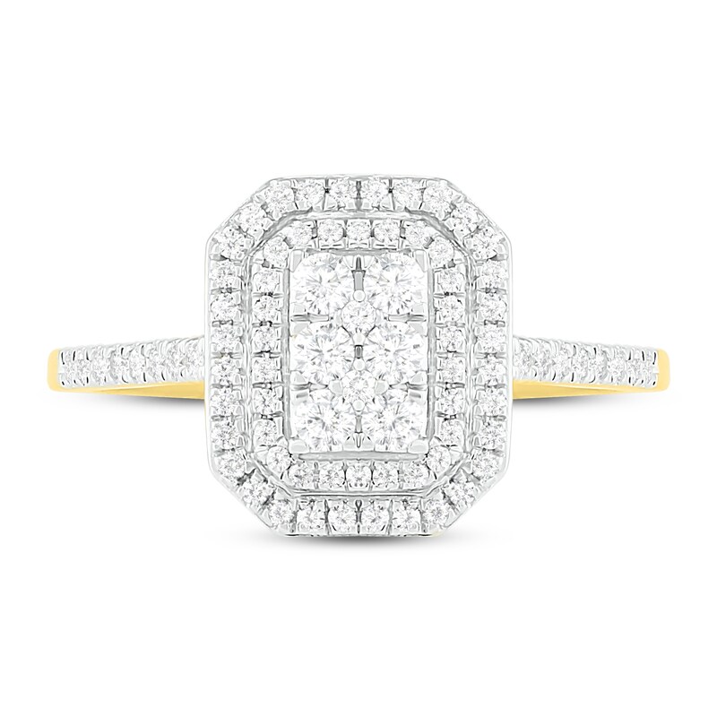 Main Image 2 of Diamond Engagement Ring 3/8 ct tw Round 14K Yellow Gold