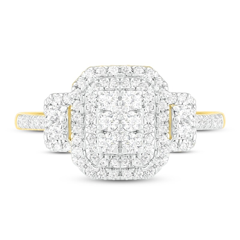 Main Image 2 of Diamond Engagement Ring 1/2 ct tw Round 14K Yellow Gold