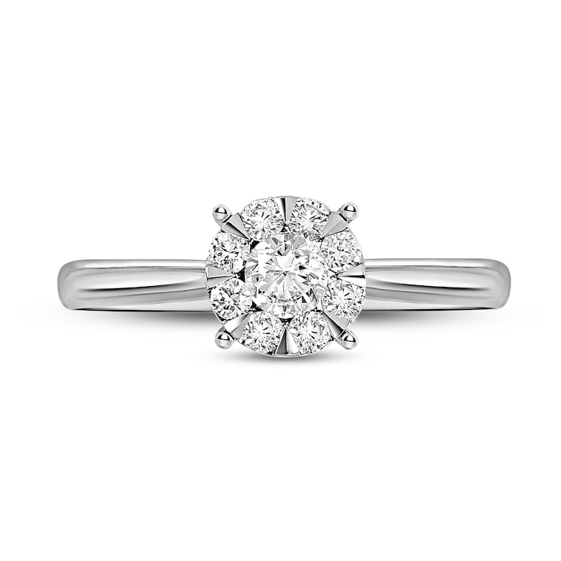 Main Image 3 of Diamond Engagement Ring 3/8 ct tw Round 14K White Gold