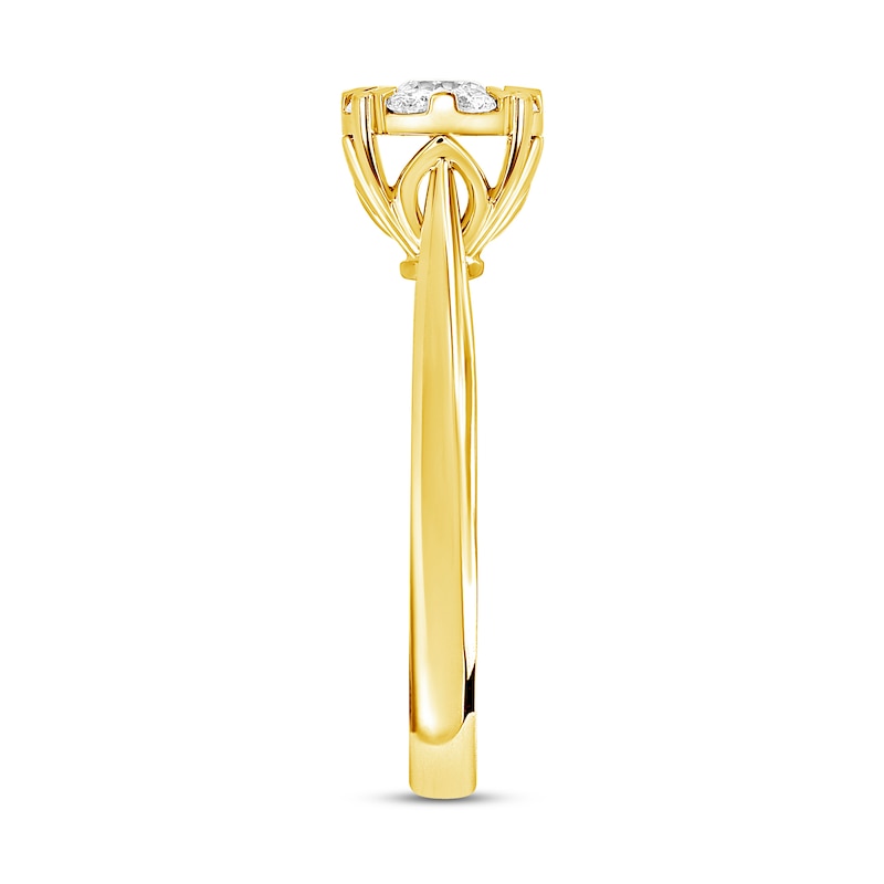 Main Image 2 of Diamond Engagement Ring 3/8 ct tw Round 14K Yellow Gold
