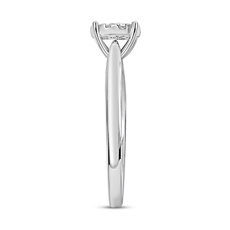 Main Image 2 of Diamond Engagement Ring 1/4 ct tw Round 14K White Gold