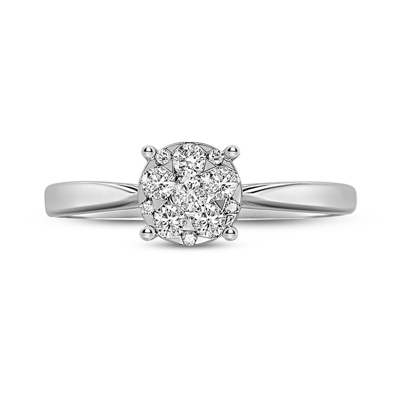 Main Image 3 of Diamond Engagement Ring 1/4 ct tw Round 14K White Gold