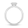 Thumbnail Image 4 of Diamond Engagement Ring 1/2 ct tw Round/Princess 14K White Gold