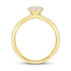 Thumbnail Image 4 of Diamond Engagement Ring 1/2 ct tw Round/Princess 14K Yellow Gold