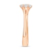 Thumbnail Image 2 of Diamond Engagement Ring 1/2 ct tw Round/Princess 14K Rose Gold