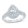 Thumbnail Image 0 of Pnina Tornai Can't Stop Loving You Diamond Engagement Ring 1-5/8 ct tw Pear-shaped/Marquise/Round 14K White Gold