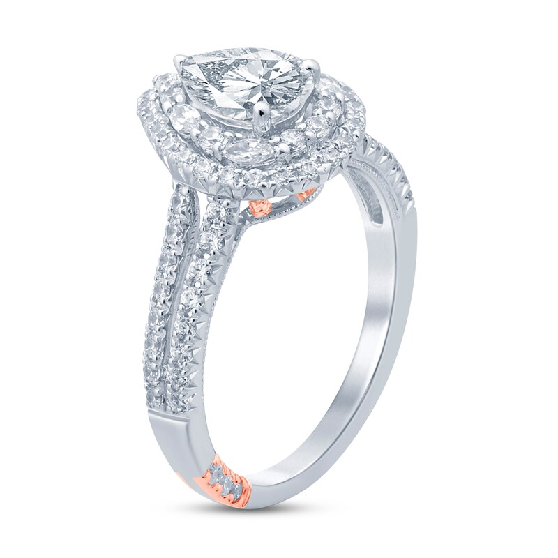 Main Image 2 of Pnina Tornai Can't Stop Loving You Diamond Engagement Ring 1-5/8 ct tw Pear-shaped/Marquise/Round 14K White Gold