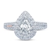Thumbnail Image 2 of Pnina Tornai Can't Stop Loving You Diamond Engagement Ring 1-5/8 ct tw Pear-shaped/Marquise/Round 14K White Gold