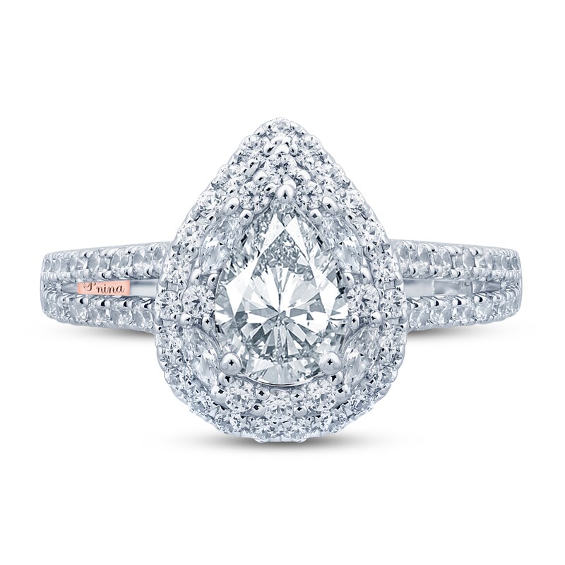 Main Image 3 of Pnina Tornai Can't Stop Loving You Diamond Engagement Ring 1-5/8 ct tw Pear-shaped/Marquise/Round 14K White Gold
