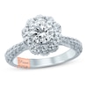 Thumbnail Image 0 of Pnina Tornai Romantic Rose Diamond Engagement Ring 2-1/3 ct tw Round 14K White Gold
