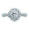 Thumbnail Image 3 of Pnina Tornai Romantic Rose Diamond Engagement Ring 2-1/3 ct tw Round 14K White Gold