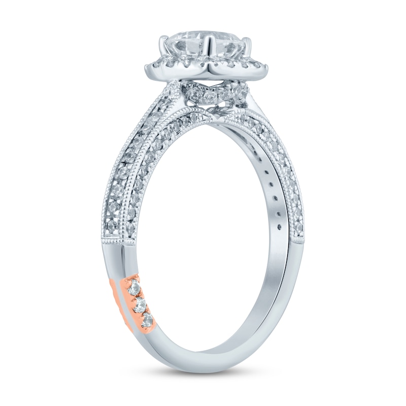 Main Image 2 of Pnina Tornai Yes Forever Diamond Engagement Ring 1-1/2 ct tw Cushion/Round 14K White Gold