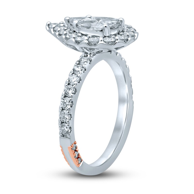 Main Image 2 of Pnina Tornai Exclusive Love Diamond Engagement Ring 1-3/4 ct tw Pie/Round 14K White Gold