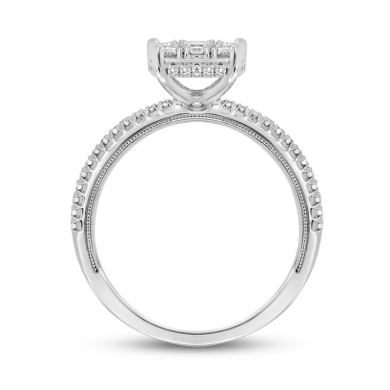 Main Image 4 of Diamond Engagement Ring 1/2 ct tw Round 14K White Gold