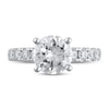 Thumbnail Image 2 of Lab-Created Diamond Engagement Ring 3-1/6 ct tw Round 14K White Gold