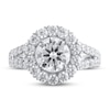 Thumbnail Image 1 of Lab-Created Diamond Engagement Ring 3-3/8 ct tw Round 14K White Gold
