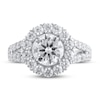 Thumbnail Image 2 of Lab-Grown Diamond Engagement Ring 3-3/8 ct tw Round 14K White Gold