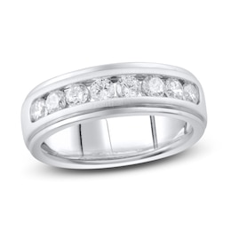 Lab-Grown Diamond Ring 1 ct tw Round 10K White Gold
