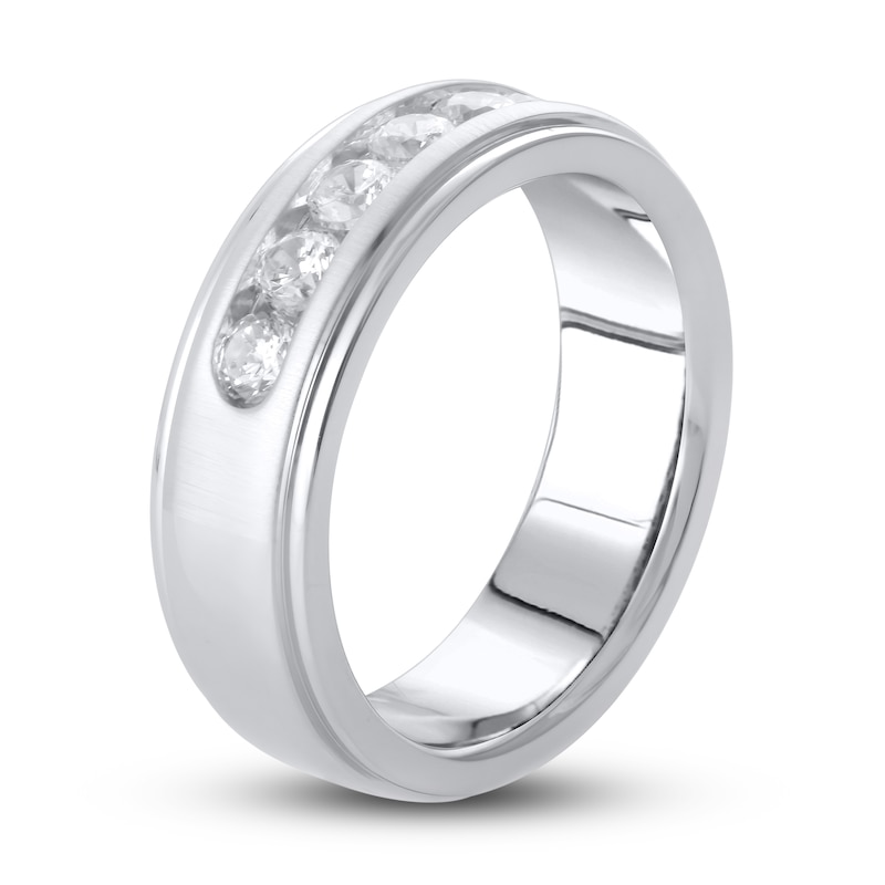 Lab-Created Diamond Ring 1 ct tw Round 10K White Gold