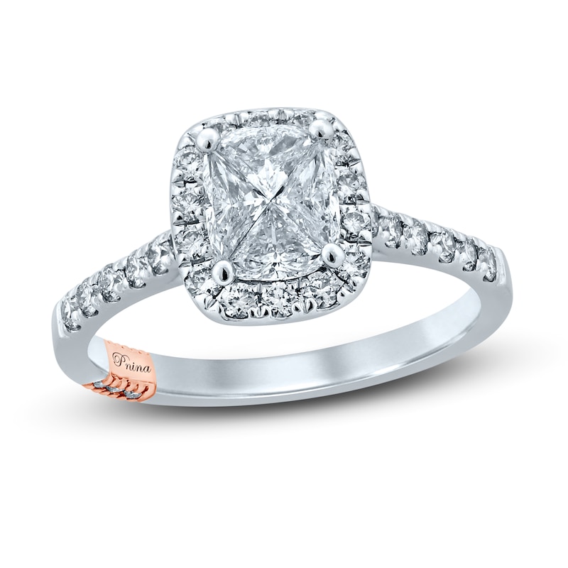 Main Image 1 of Pnina Tornai That's My Ring Diamond Engagement Ring 1 ct tw Pie/Round 14K White Gold