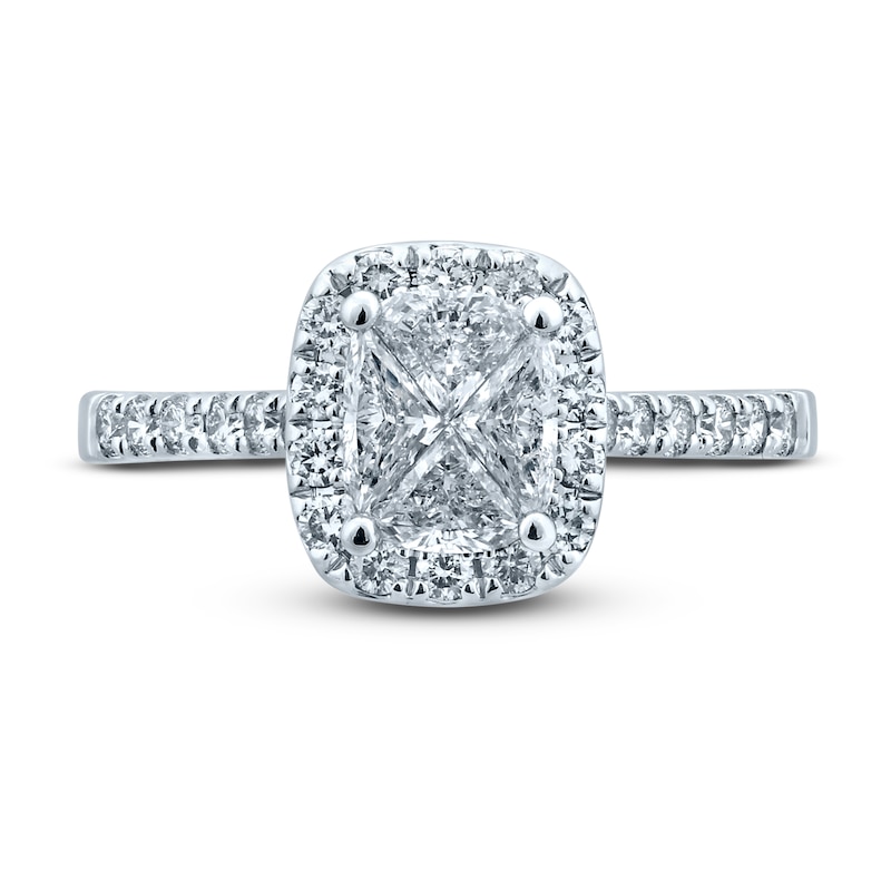 Pnina Tornai That's My Ring Diamond Engagement Ring 1 ct tw Pie/Round 14K White Gold