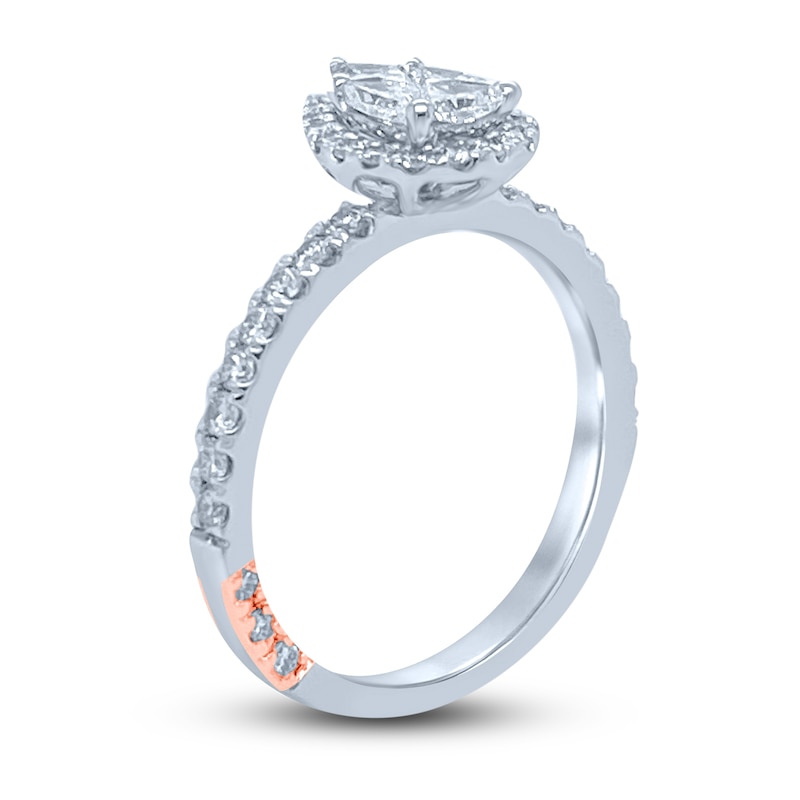 Main Image 2 of Pnina Tornai With You My Life Begins Diamond Engagement Ring 1 ct tw Pie/Round 14K White Gold