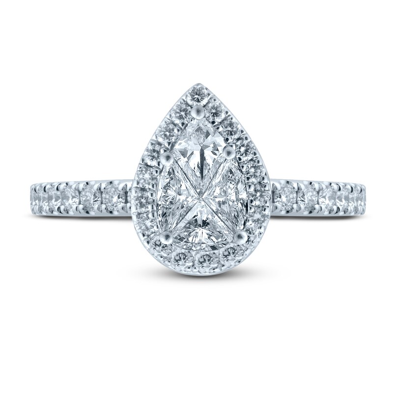 Main Image 3 of Pnina Tornai With You My Life Begins Diamond Engagement Ring 1 ct tw Pie/Round 14K White Gold