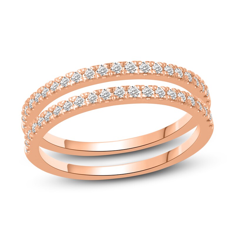 Main Image 1 of Diamond Double Wedding Band Set 1/4 ct tw 14K Rose Gold
