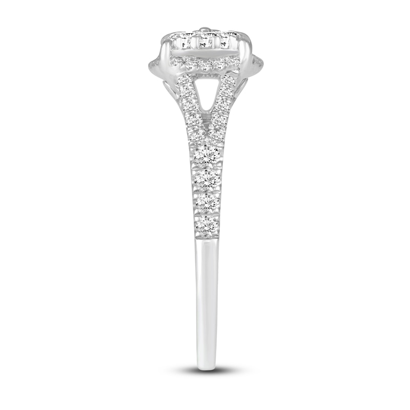 Main Image 2 of Diamond Engagement Ring 3/4 ct tw Round 14K White Gold