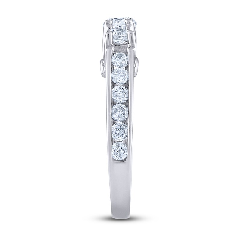 Main Image 2 of Diamond 3-Stone Engagement Ring 1-1/2 ct tw Round 14K White Gold