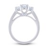 Thumbnail Image 3 of Diamond 3-Stone Engagement Ring 1-1/2 ct tw Round 14K White Gold