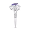 Thumbnail Image 2 of Natural Tanzanite Engagement Ring 1/4 ct tw Diamonds 14K White Gold