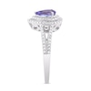 Thumbnail Image 1 of Natural Tanzanite Engagement Ring 1/4 ct tw Diamonds 14K White Gold