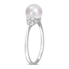Thumbnail Image 3 of Freshwater Cultured Pearl Engagement Ring 1/8 ct tw Diamonds 10K White Gold