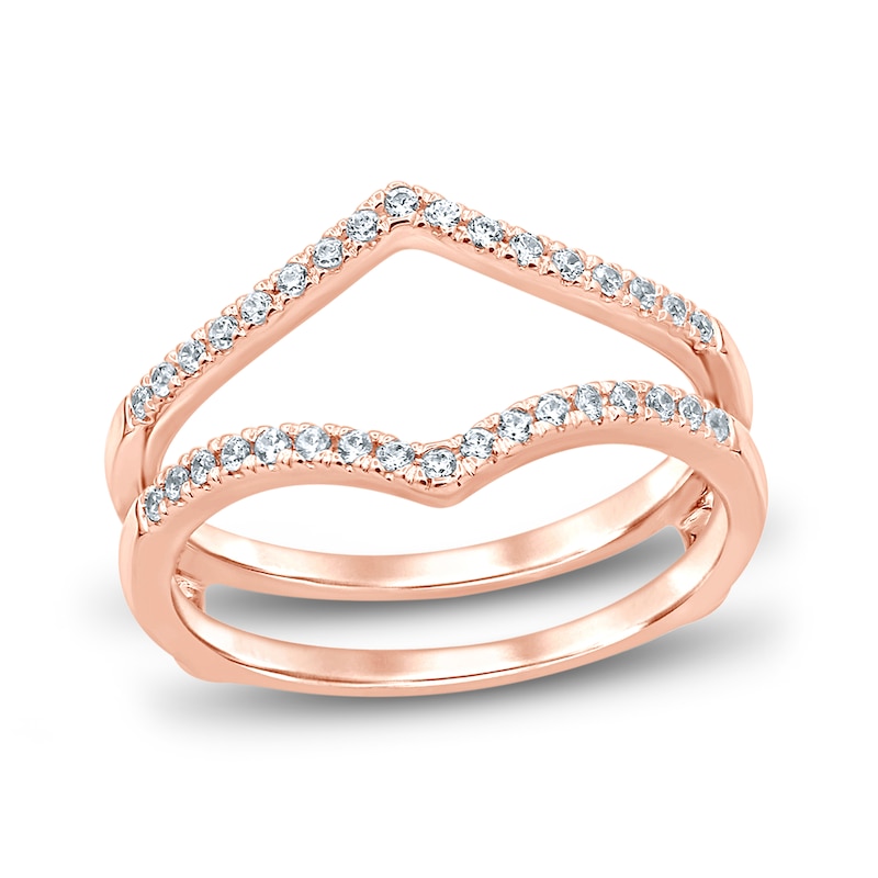 Main Image 1 of Diamond Enhancer Ring 1/5 ct tw Round 14K Rose Gold