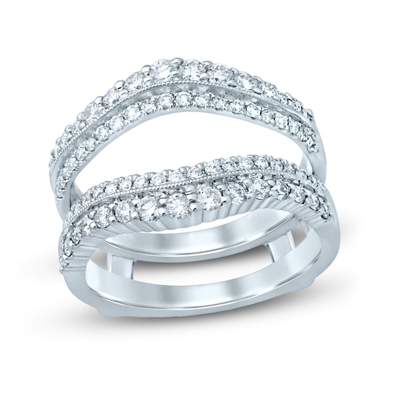 Diamond Enhancer Ring 34 ct tw Round 14K White Gold