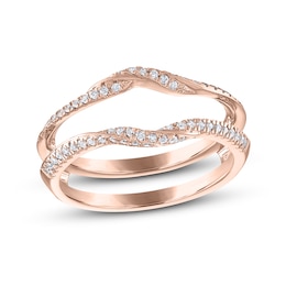 Diamond Enhancer Ring 1/4 ct tw Round 14K Rose Gold