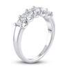 Thumbnail Image 3 of Lab-Created Diamond Wedding Band 1-1/2 ct tw Princess 14K White Gold