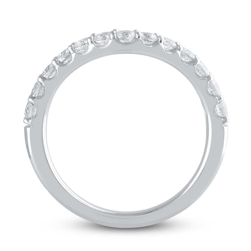 Main Image 2 of Lab-Grown Diamond Wedding Band 5/8 ct tw Round 14K White Gold