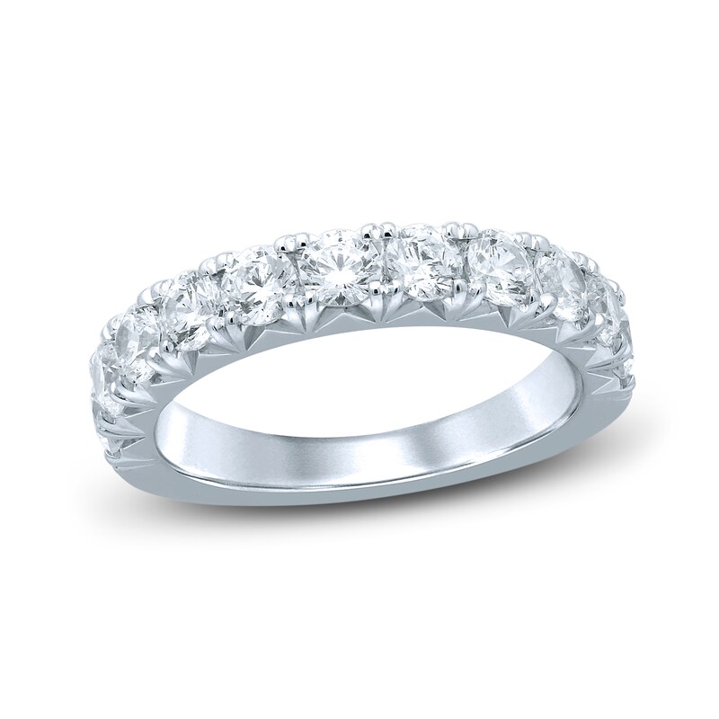 Main Image 1 of Diamond Anniversary Ring 1-1/2 ct tw Round 14K White Gold