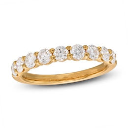 Lab-Grown Diamond Anniversary Band 1 ct tw Round 14K Yellow Gold