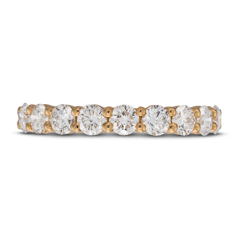 Main Image 3 of Lab-Grown Diamond Anniversary Band 1 ct tw Round 14K Yellow Gold