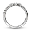Thumbnail Image 4 of Diamond Anniversary Ring 1/5 ct tw Marquise/Baguette/Round 14K White Gold