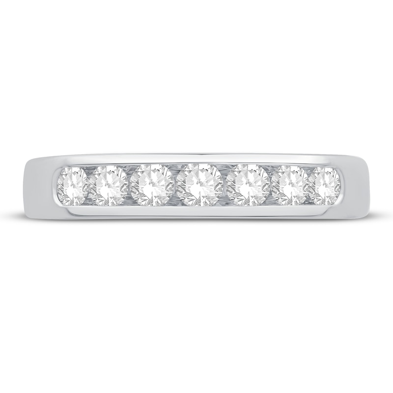 Main Image 2 of Diamond Anniversary Band 1/2 ct tw Round Platinum