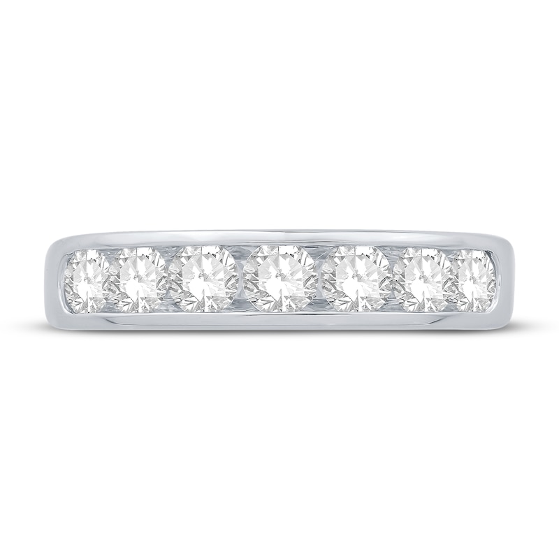 Main Image 2 of Diamond Anniversary Band 1 ct tw Round Platinum